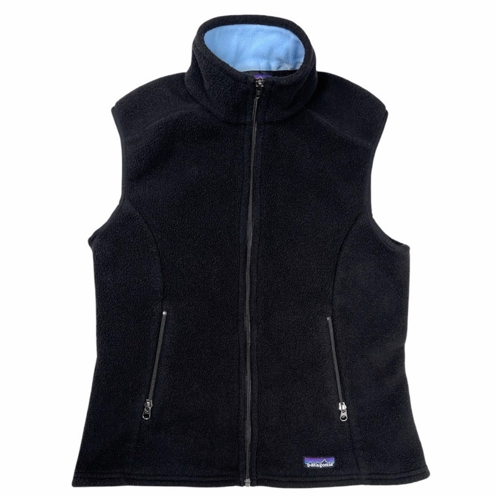Patagonia Women’s Synchilla Black Full Zip Vest Size Medium